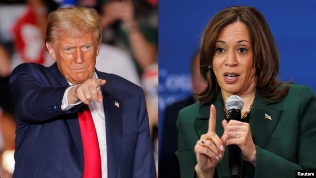 特朗普与哈里斯 特朗普与哈里斯