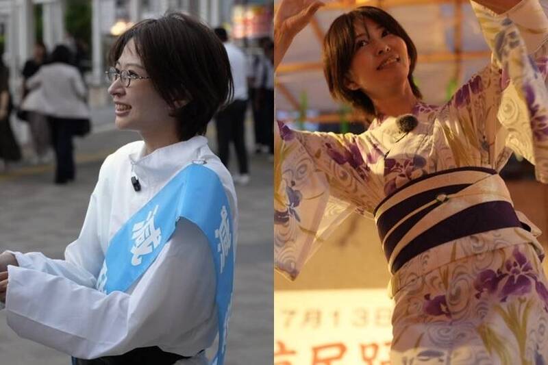 日本无党籍候选人佐藤沙织里以8458日圆（约新台币1674元）的经费，成功当选东京都议员。（图截自X／@satosaori46）