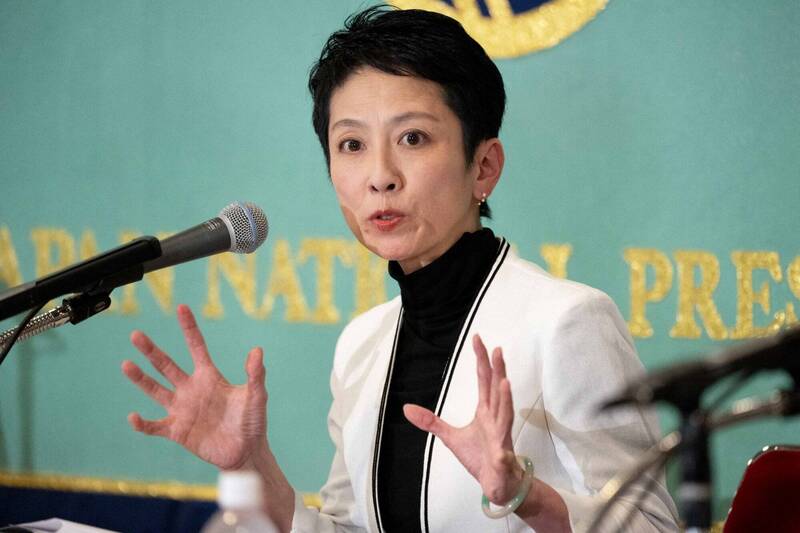 日本第27届参议院选举完成开票，共有40名女性当选议员，创历史新高。图为立宪民主党议员当选人莲舫。（路透资料照）