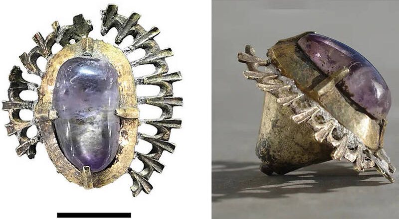 沉睡水底600年！波兰紫水晶饰品出土 疑「公爵」遗落护城河