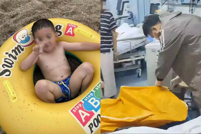 中国湖南省一名4岁男童在拔乳牙手术中不幸去世。（本报合成，撷取自微博）