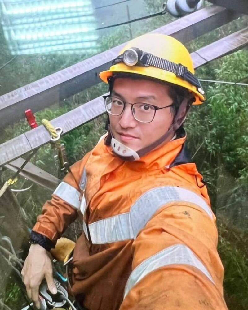 36岁台电嘉义区营业处员工李元瀚,15日抢修嘉义县义竹乡电力时遭高压电电击殉职。(资料照) 36岁台电嘉义区营业处员工李元瀚,15日抢修嘉义县义竹乡电力时遭高压电电击殉职。(资料照)