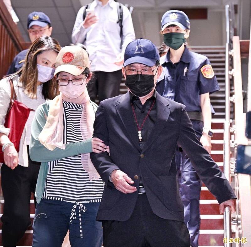 台北地院审理京华城案，今传唤台北市前副市长彭振声作证。（记者方宾照摄）