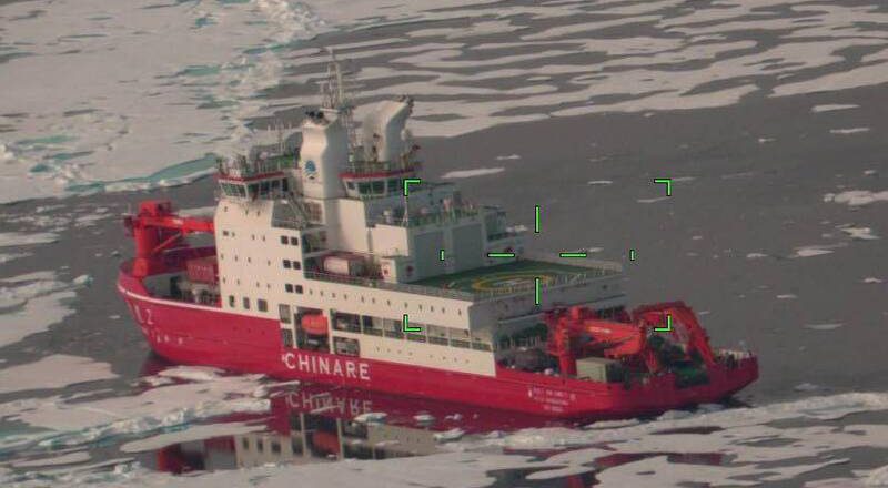 中国科研破冰船阿拉斯加现踪 美海岸防卫队急派侦察机监视