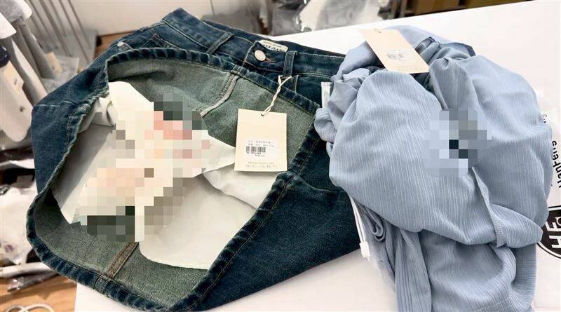 女网红试穿5件却弄脏2件裙、裤,却只愿赔偿70元洗衣费。(取材自网路) 女网红试穿5件却弄脏2件裙、裤,却只愿赔偿70元洗衣费。(取材自网路)