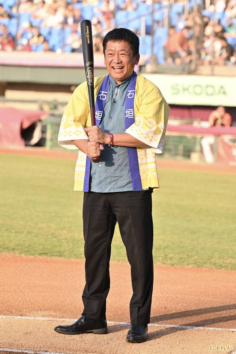 石垣市长中山义隆。（资料照，记者涂建荣摄）