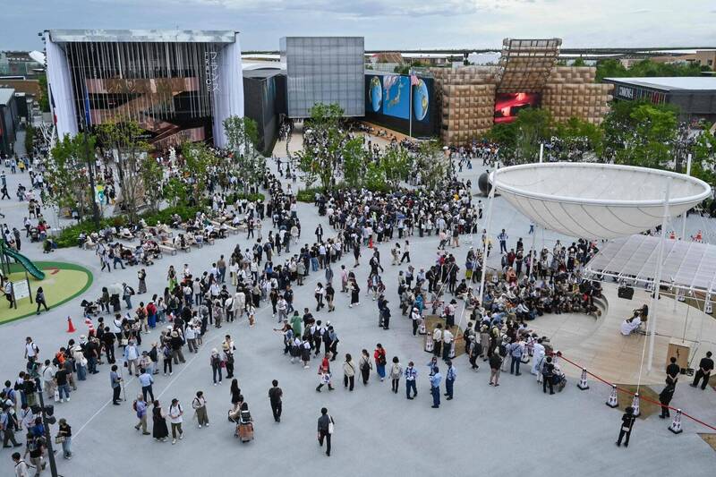 截至本月20日为止,2025年世界博览会进场人数累计达1503.8万人。(法新社资料照) 截至本月20日为止,2025年世界博览会进场人数累计达1503.8万人。(法新社资料照)